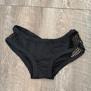 Black Bad Kitty Pole Fit pole bottoms.  Medium.